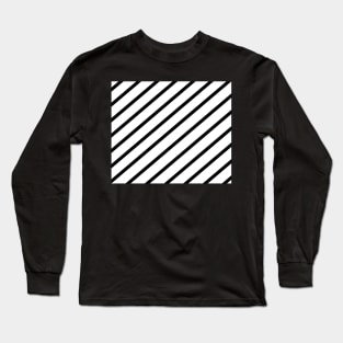 Diagonal lines - Black and white. Long Sleeve T-Shirt